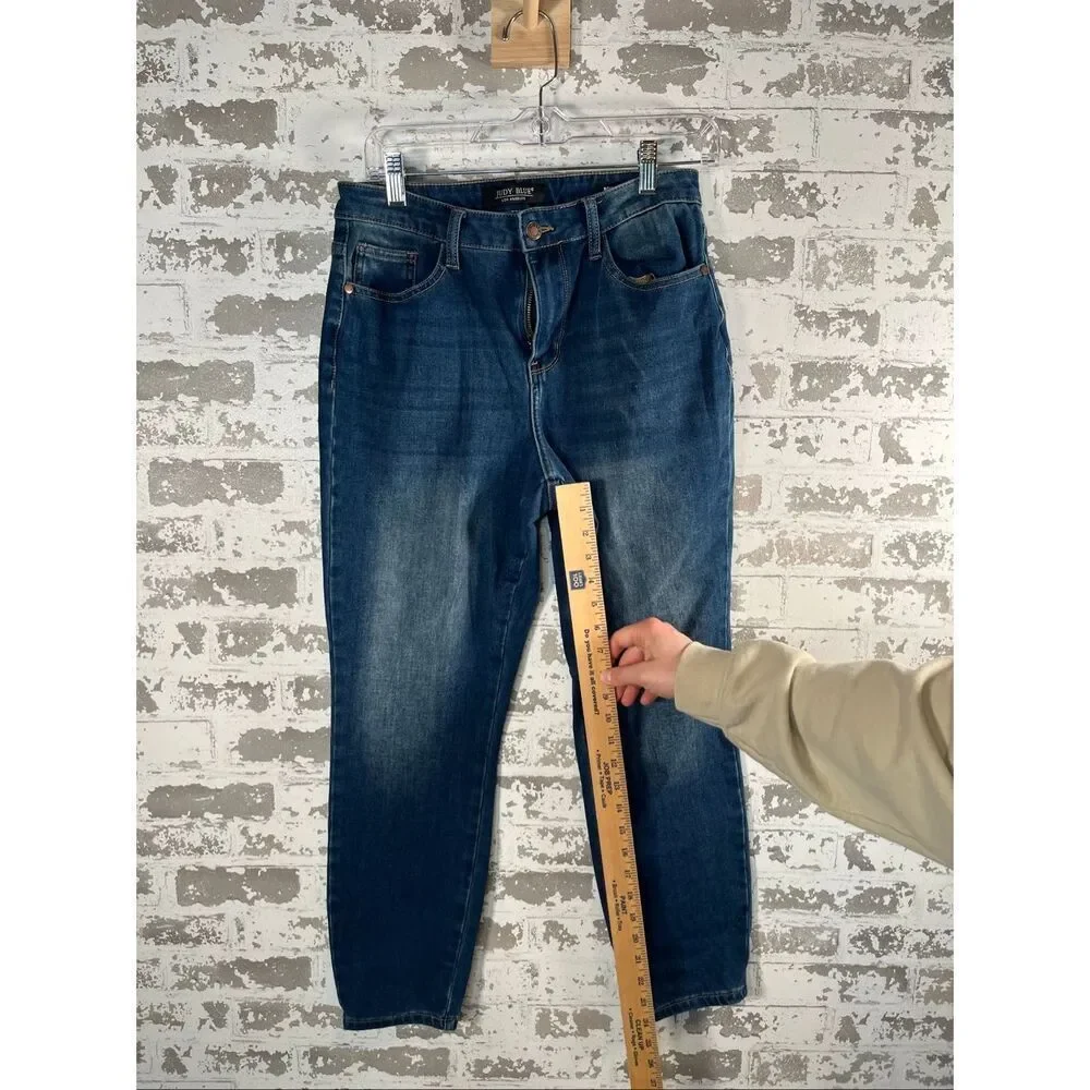 Judy blue | women boyfriend fit dark denim jeans